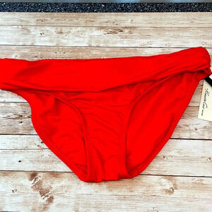 Kenneth Cole red orange bikini bottom- New with Tags